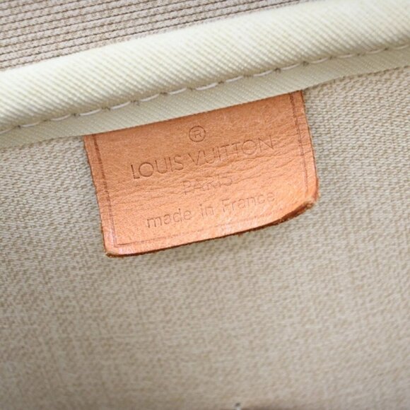 LOUIS VUITTON LV Logo Deauville Hand Bag Monogram Leather Brown M47270 81EE891 - Picture 15 of 16